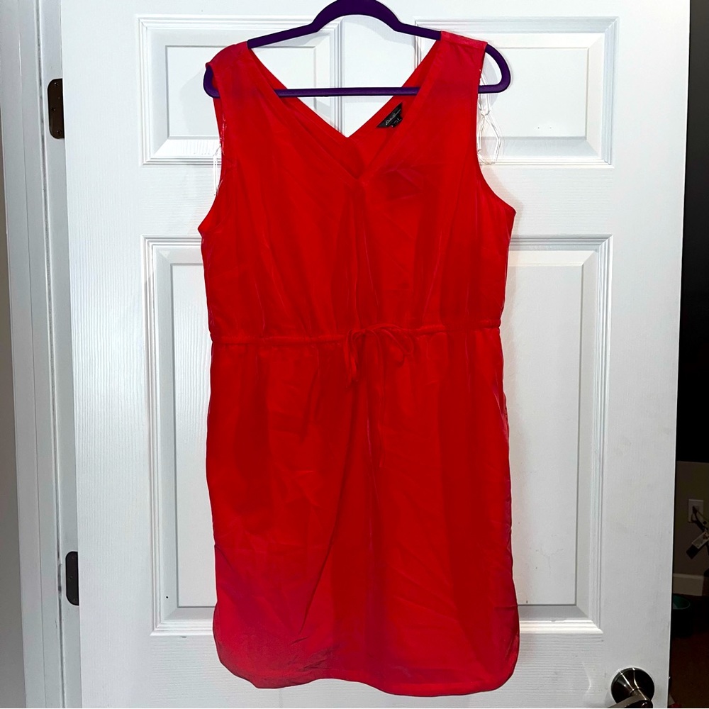 NWT eddie bauer neon pink athletic dress with pockets